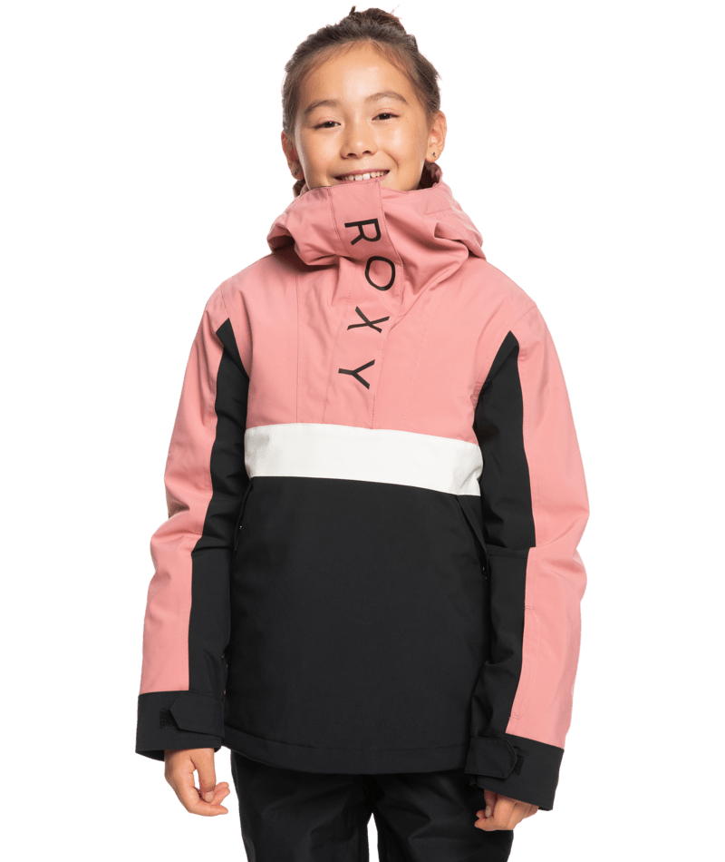 ROXY S / DUSTY ROSE Roxy Shelter Girls 2024 Snow Jacket with Side Zips