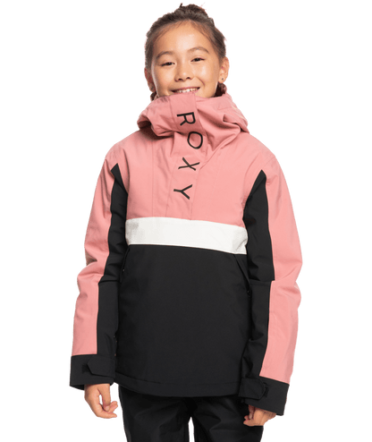 ROXY S / DUSTY ROSE Roxy Shelter Girls 2024 Snow Jacket with Side Zips