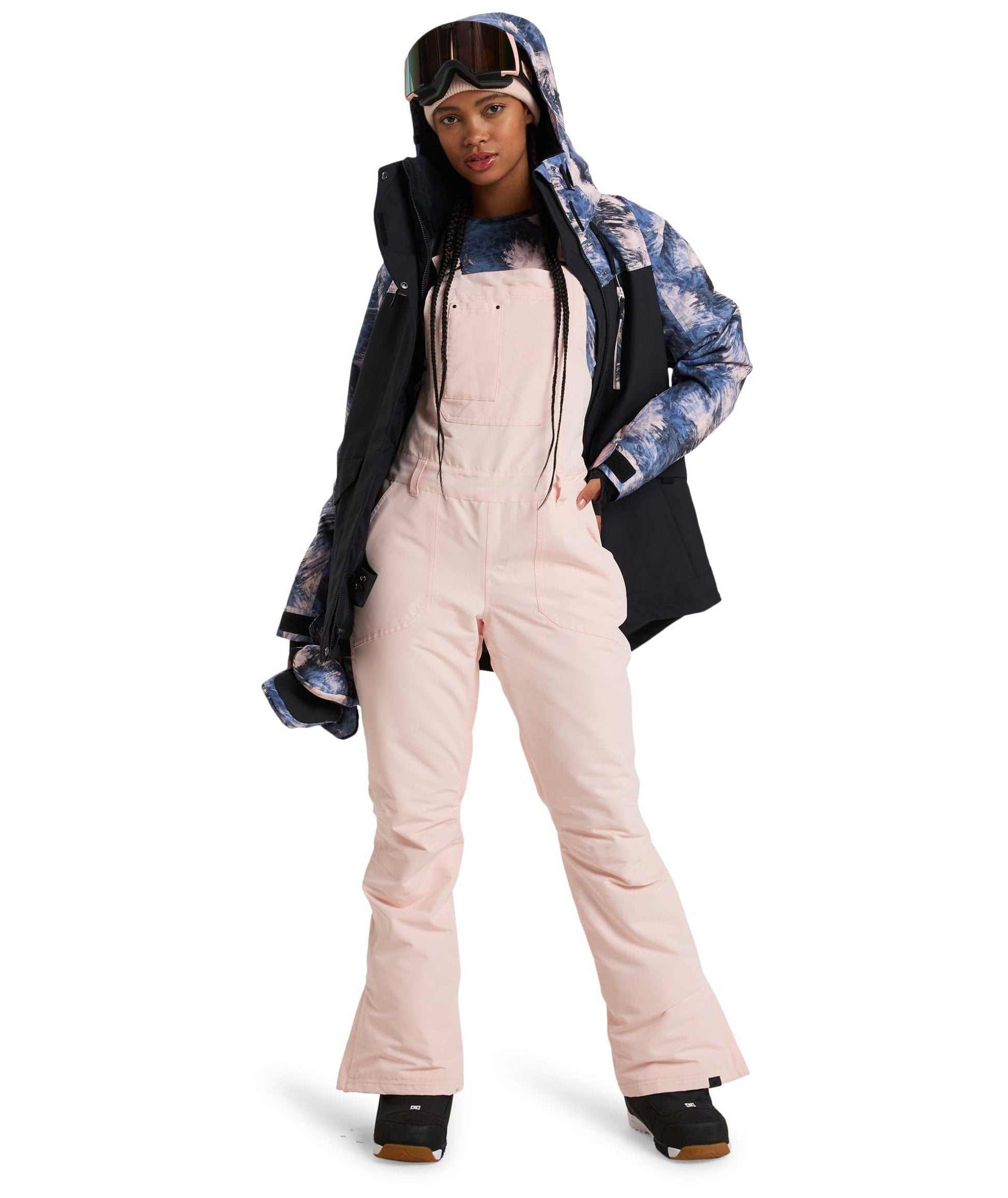 ROXY Roxy Rideout Bib Pant 2025 Pink Salt