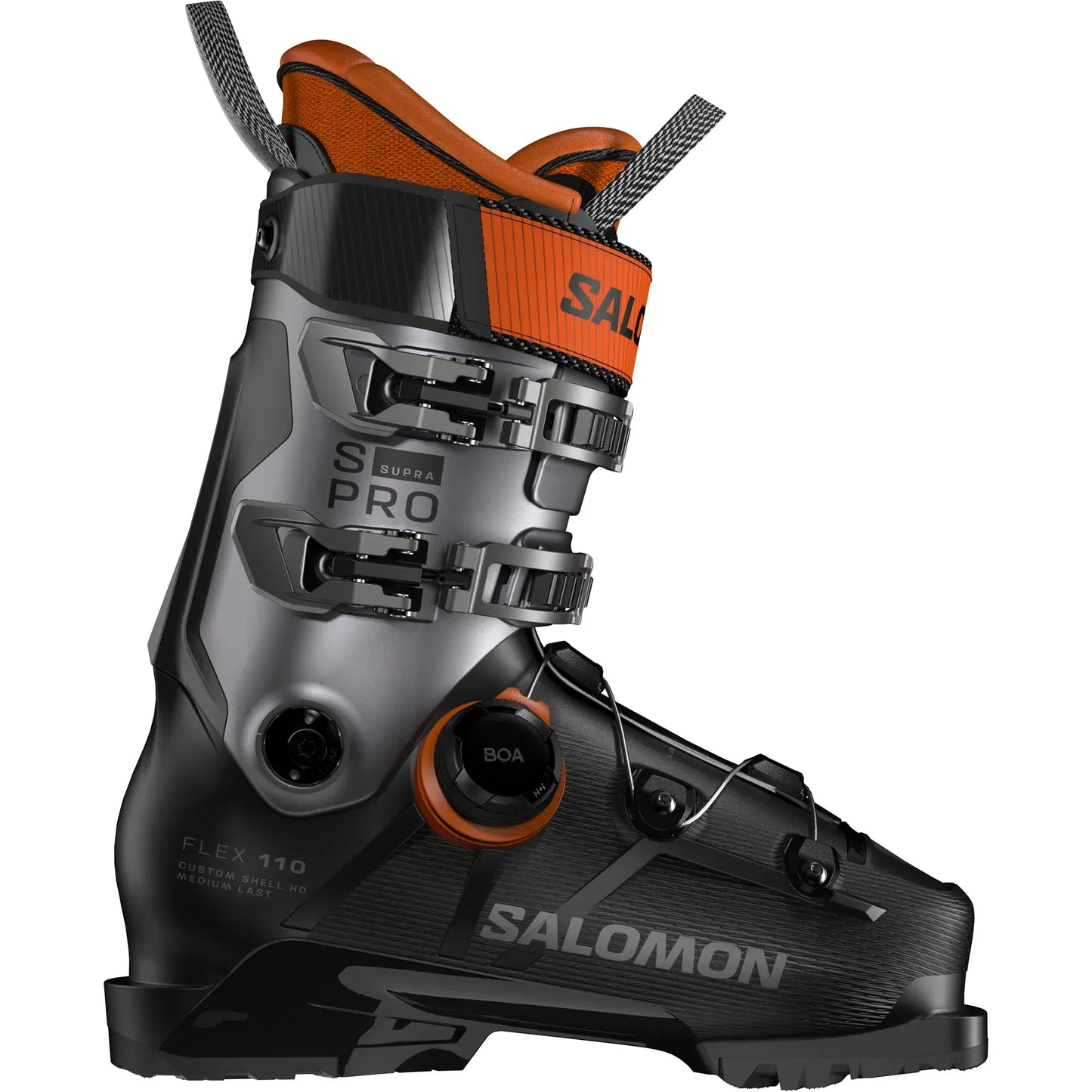 SALOMON 26.5 / BLACK Salomon S/Pro Supra 110 Boa Ski Boot