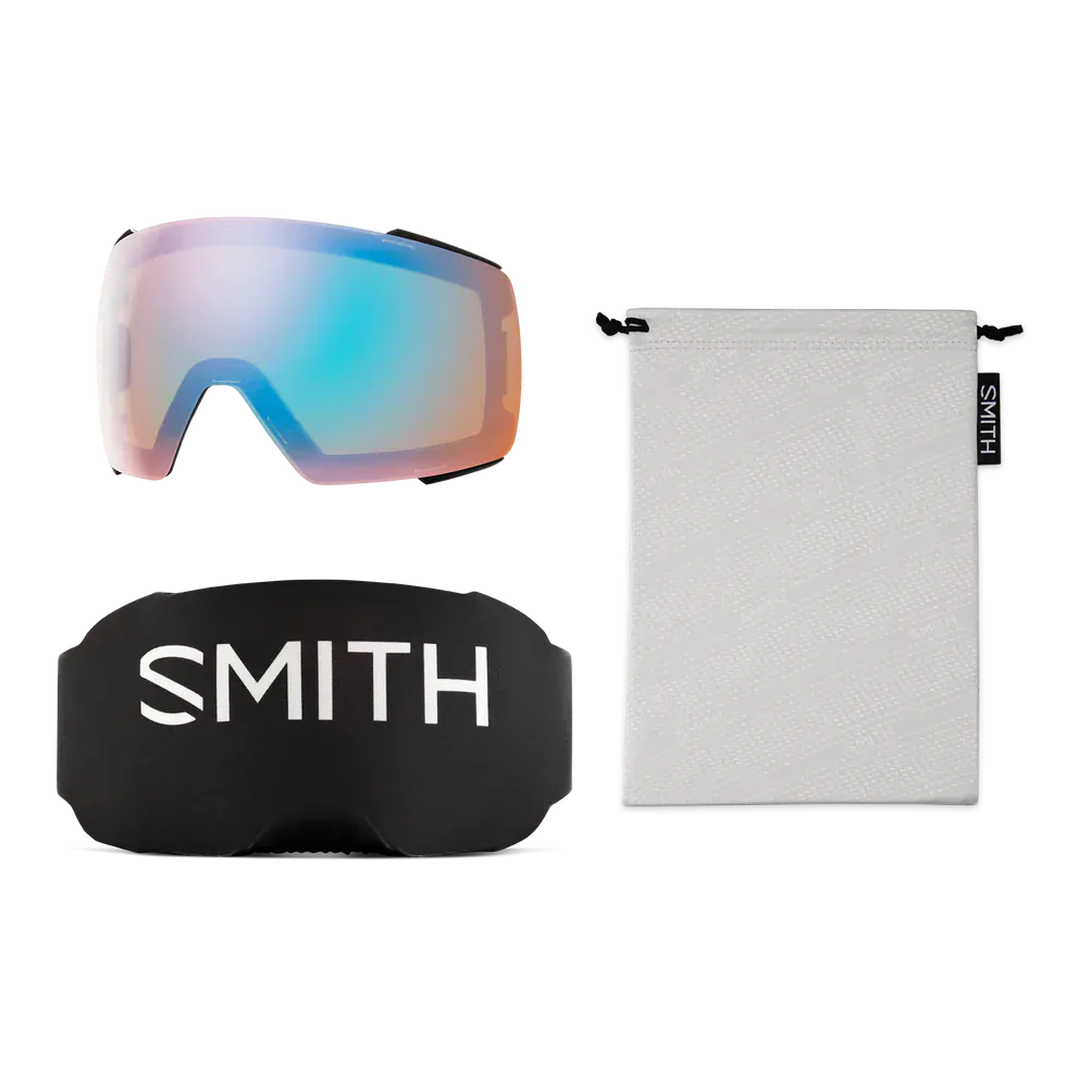 SMITH BLACK Smith I/O Mag Low Bridge Snow Goggle