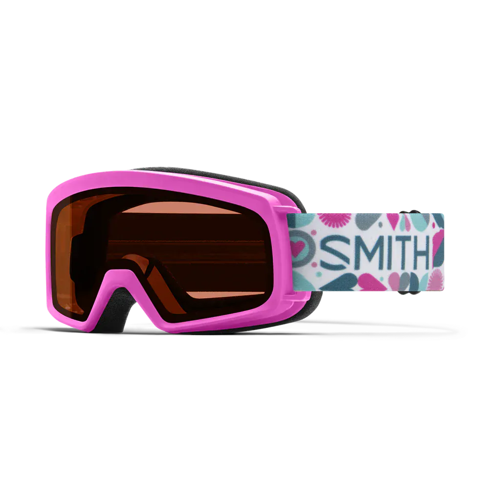 SMITH VIVID PINK HEARTS Smith Rascal Kids Snow Goggle