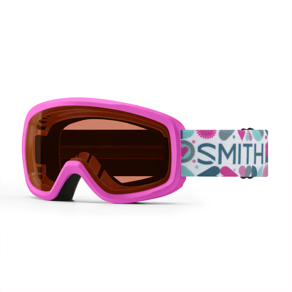 SMITH VIVID PINK HEARTS Smith Snowday Kids Snow Goggle
