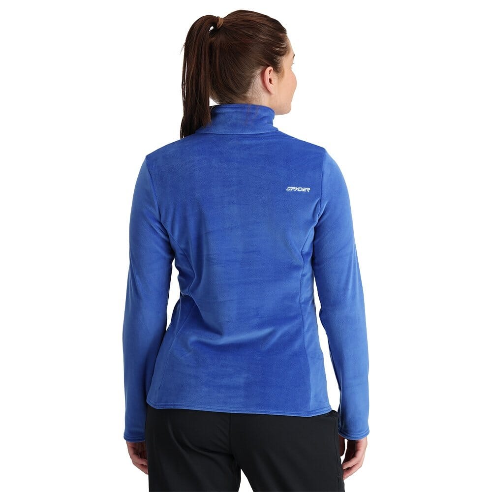 SPYDER Spyder Shimmer Bug 1/2 Zip Skivvy Blue & Pink