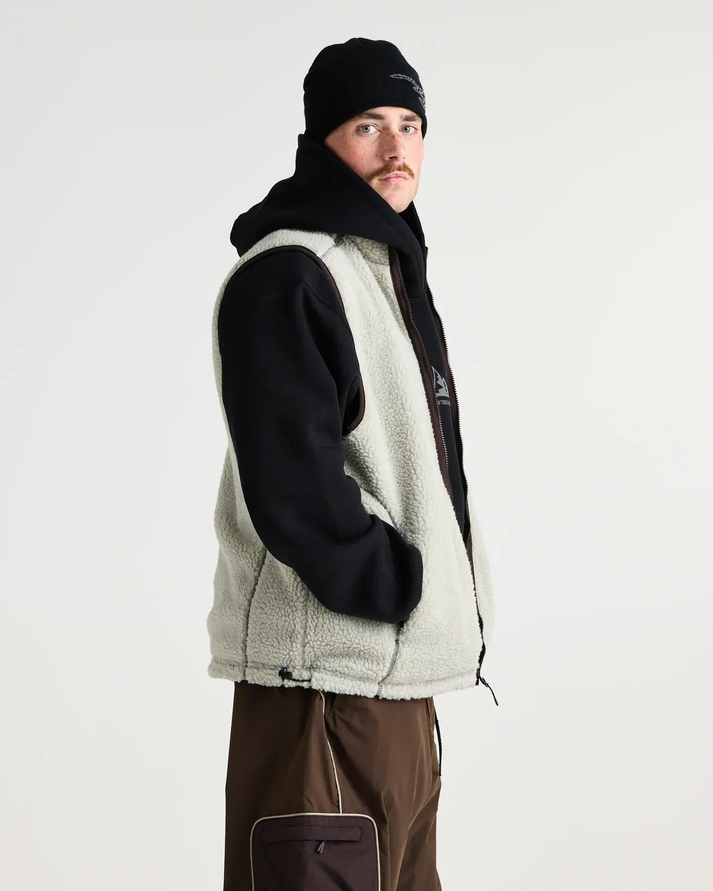 SX SNOW L / CHOCOLATE Yuki Threads Mobbin Vest